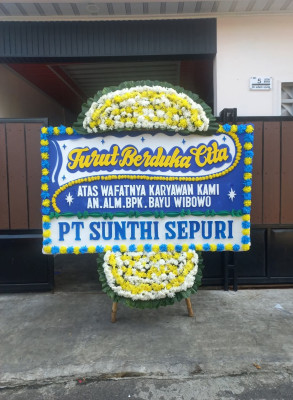 Papan Bunga Duka di Cimangkok